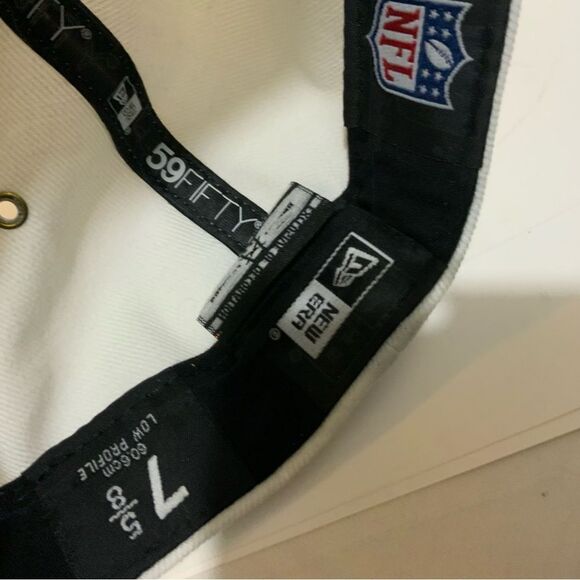 New York Giants NFL New Era 59Fifty Hat Blue Fitted Baseball Cap 7 5/8 - Picture 6 of 7